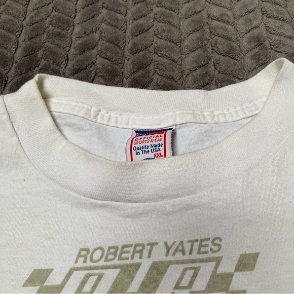 Vintage Ford Official Sportswear Ernie Irvan T Shirt Mens XXL White AOP Racing - Picture 5 of 11